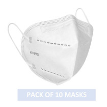 KN95 Respirator Face Mask With Ear Loops - CE Certified - FDA Registered - 10/50/500 Packs - As Low As $0.19 Each