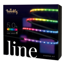 Twinkly Smart Lights - 90 LED RGB Multicolor Chasing Strip Lights - Line - Generation II - BT+WiFi - Starter Kit - 5 Feet