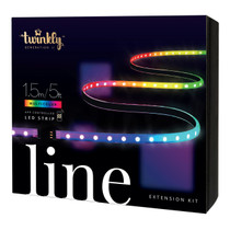Twinkly Smart Lights - 90 LED RGB Multicolor Chasing Strip Lights - Line - Generation II - BT+WiFi - Extension Kit - 5 Feet