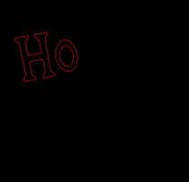 LED Neon Strip Light "Ho Ho Ho" Christmas Decoration - Animated Lighted Sign - Multi-Color - 59 Inch