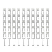No Wrap Straps For Christmas String Light Decorating - Mounting Clip Alternative - 10 Pack