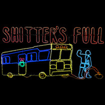 LED Rope Light Shitter's Full Decoration - Lighted Sign - Multi-Color - 75 Inch