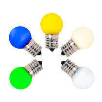 G30 LED Christmas Globe Light Bulbs (25 Pack) -Smooth/Frosted - Intermediate E-17