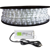 Cool White LED Rope Light - 12 Volt - 33 Foot Bundle