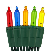 Red, blue, amber, green, yellow string light multicolor