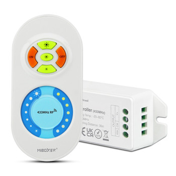 12 volt variable white led strip light controller and remote