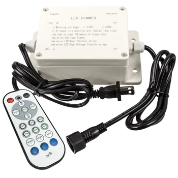 120 volt outdoor multi-function led neon rope light controller with remote