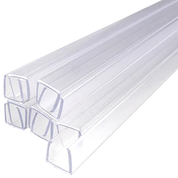 24 Inch x 7/16 Inch LED Neon Strip Light Mounting Track - Clear PVC Channel (10 Pack) - 120 Volt