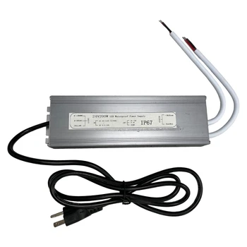 24 Volt Weatherproof Power Supply - 8 Amp - 200 Watt