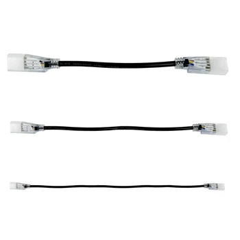 RGB Color Changing SMD LED Neon Strip Light Female to Female Connector in Black. Sizes, 6 inch, 2 foot, 5 foot.