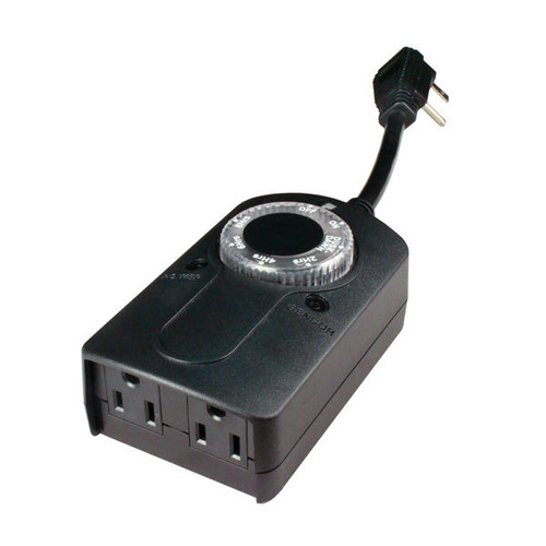 120V Indoor 24H Plug-In Timer Outlet - Birddog Lighting