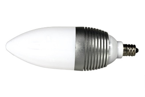 3 Watt Dimmable LED Candle Light Bulb - E12 Base