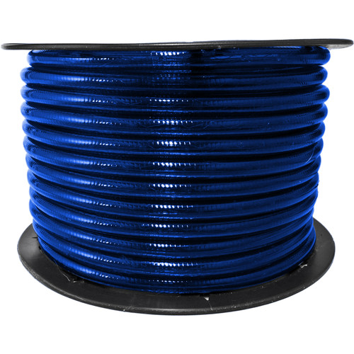150ft blue incandescent rope light spool - 120 volt - 3/8 inch diameter
