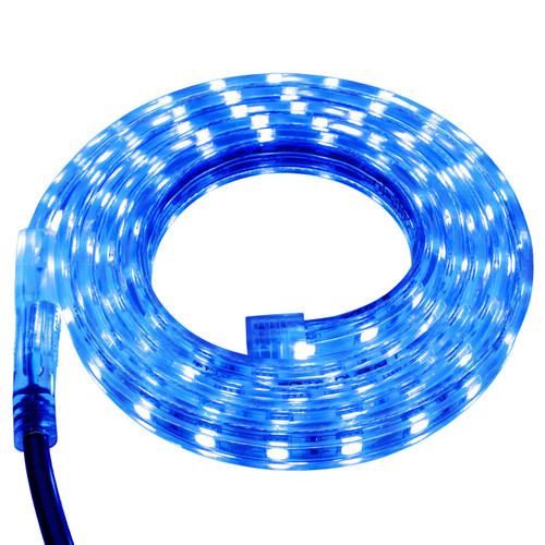 Blue LED Strip Light - 120 Volt - High Output (SMD 5050) - Custom Cut