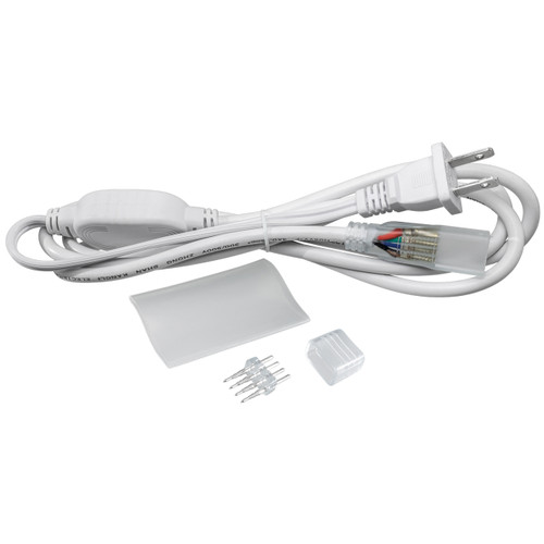 White LED Strip Light Power Cord Kit 120 Volt RGB Color Changing