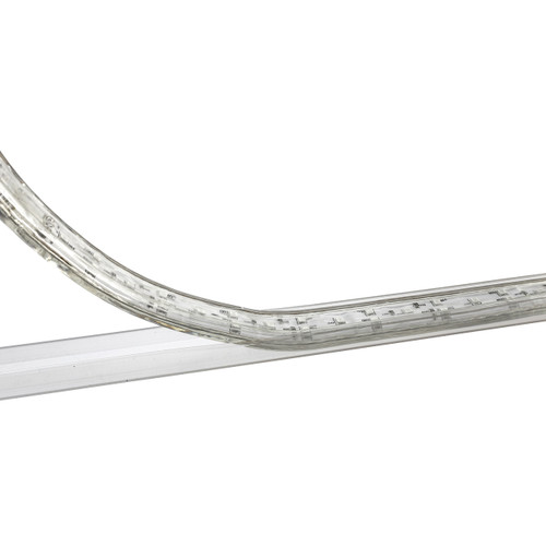 24 Inch x 3/4 Inch RGB LED Rope Light Mounting Track Clear PVC