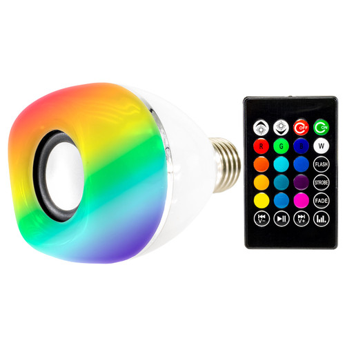 LED RGB Color Changing Smart Speaker Bulb - Bluetooth Music Light - E27 -  Birddog Lighting