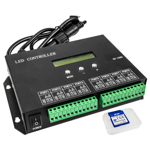 Dynamic Chasing RGB PLC Main Controller - Controls Up To 8 Dependent Dynamic Controllers