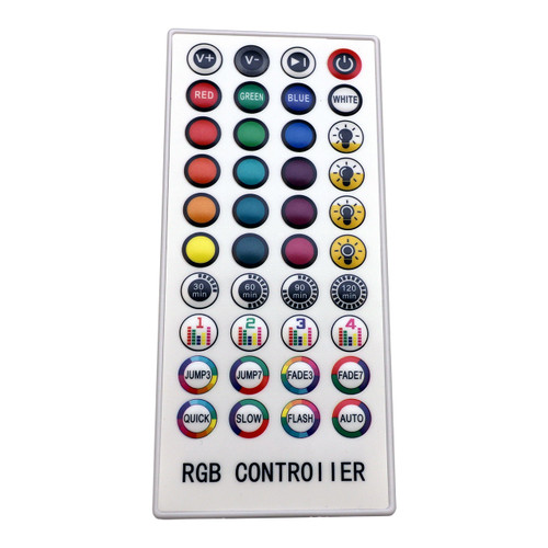 RGB LED RF Multi-function Strip Light / Rope Light Controller Replacement Remote Only - 120 Volt - Birddog Lighting