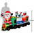 7 Foot Long Santa Train Christmas Inflatable - LED Lighted Yard Display