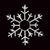 35 inch cool white led rope light twinkling snowflake motif v2