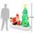 6 Foot Santa with Christmas Tree and Dog LED Christmas Inflatable