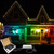 400 LED 6.5 Foot x 6.5 Foot RGB Color Changing Chasing PLC LED Net Lights - Double Bundle