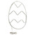 LED Rope Light Easter Egg Motif - Lighted Silhouette - Multi-Color - 24 Inch