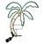 35 Inch Green and Yellow LED Neon Rope Light Palm Tree Motif - Lighted Silhouette