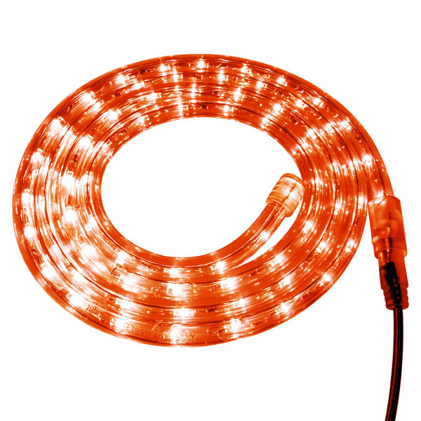 Orange LED Rope Light - 120 Volt - Custom Cut