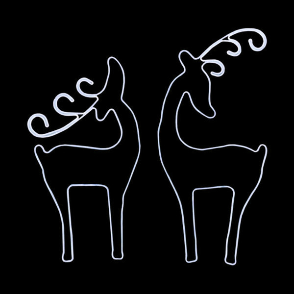 Cool white LED neon strip light deer holiday decoration sign