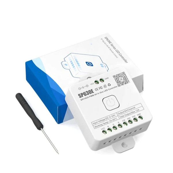 LED Lighting All In One Bluetooth Controller - SP630E 5CH PMW RGB+IC CCT Pixel Control - 5-24 Volt