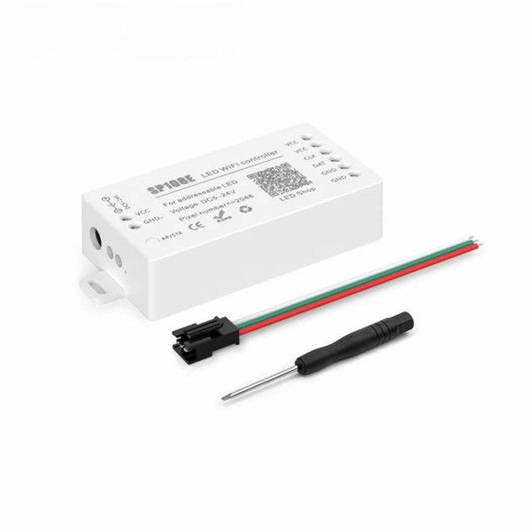 LED Lighting Smart WIFI Controller - DC 5-24 Volt - RGB + IC Pixel Control for 3 and 4-Wire Strip Lights