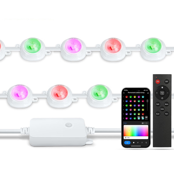 Outdoor Permanent Smart Lights - RGB+IC - 124ft - IP67 Outdoor Permanent Smart Lights - RGB+IC - 124ft - IP67