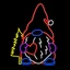LED Neon Strip Light Gnome With Heart Christmas Decoration - Lighted Sign - Multi-Color - 24 Inch