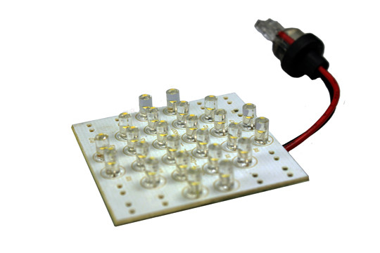 24 led 12 volt cool white wedge bulb - 120deg