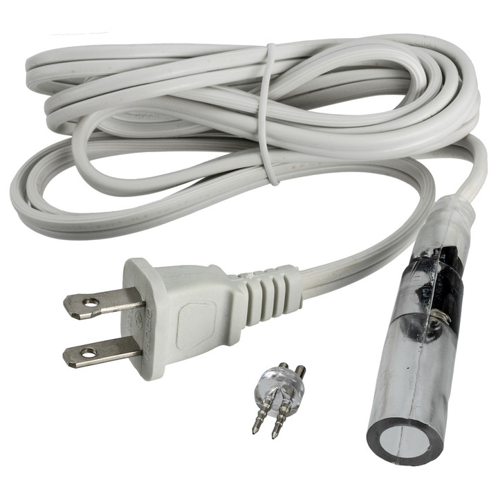 2-Wire 120-volt 3/8 Inch x 6 Foot Rope Light Power Cord (5 pack)