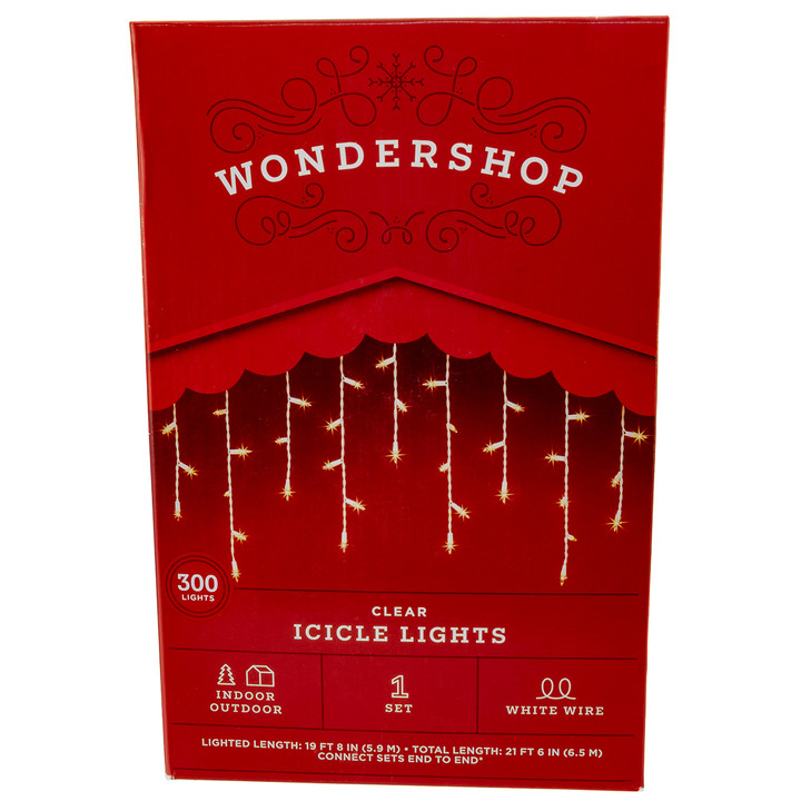 300 Light Icicle Set (2 drops)