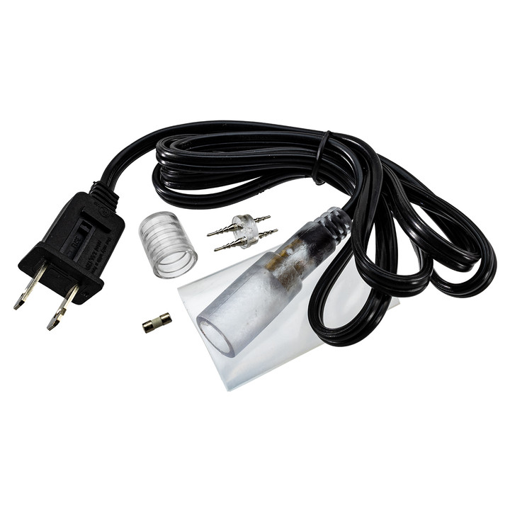 2-Wire 120-volt 1/2 Inch x 6 Foot Rope Light Power Cord