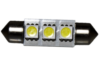 3 LED 12 Volt 37mm Festoon Bulb (120deg)