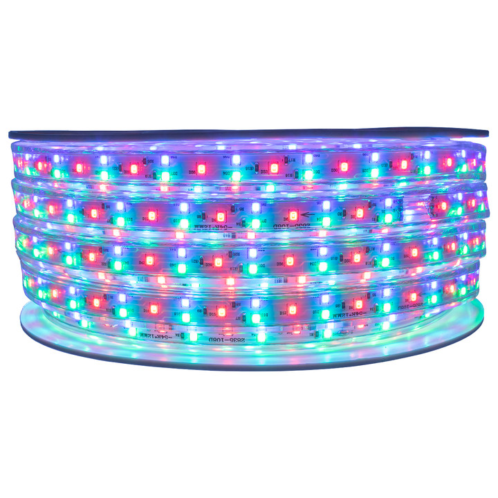 RGB SMD LED Color Changing Rope Lights - 120 Volt - 65 Feet
