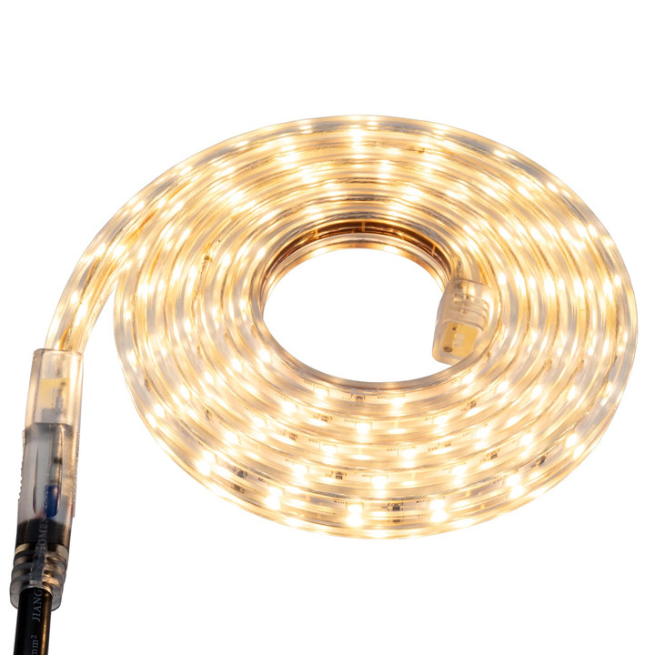 Warm White LED Strip Light - 120 Volt - High Output (SMD 3528) - Custom Cut