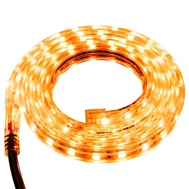 Yellow LED Strip Light - 120 Volt - High Output (SMD 5050) - Custom Cut