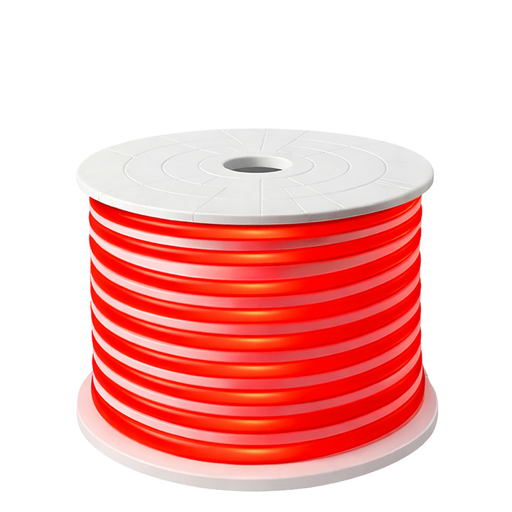 148ft red smd led neon strip light spool - 120 volt