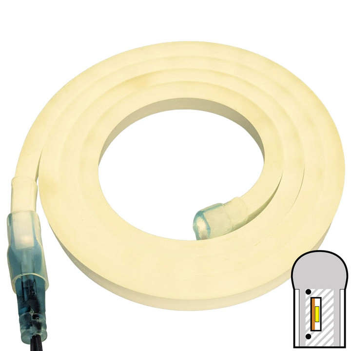 Warm White SMD LED Neon Strip Light - 120 Volt - Custom Cut