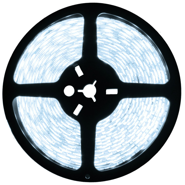 16.4ft cool white led strip light spool - 12 volt - smd-3528 - ip65 or ip22