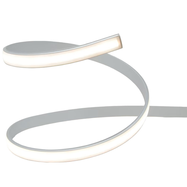 24 Inch x 11/16 Inch LED Strip Light Bendable Aluminum Mounting Track/Channel With Diffuser Lens (10 Pack) - 12/24 Volt