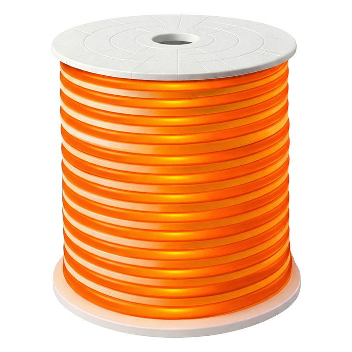 Orange SMD LED neon rope light spool - 120 Volt - 148 Feet