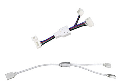 12 Volt RGB LED Strip Light Y Connector