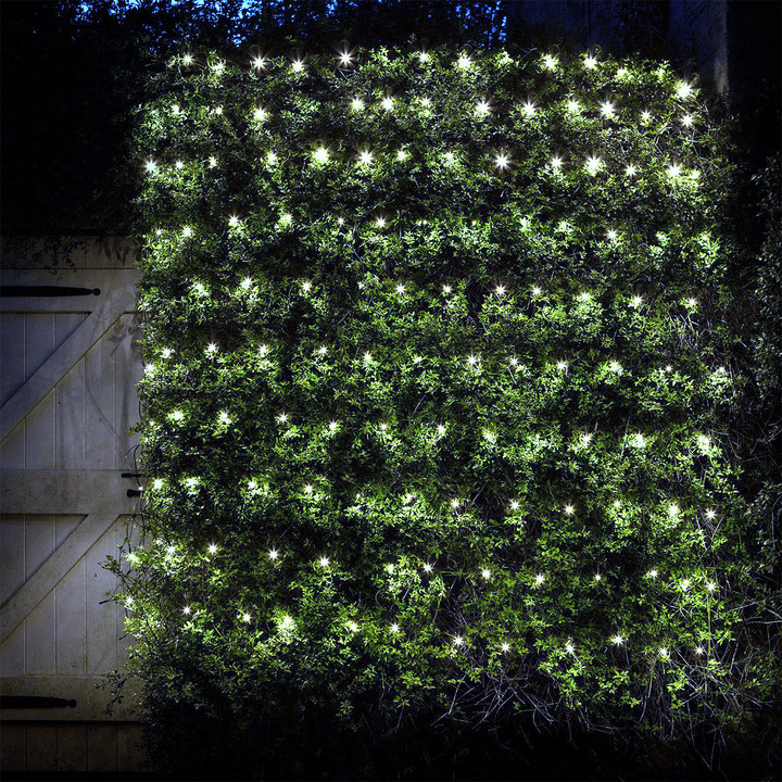 96 LED 4.9 Foot x 4.9 Foot Cool White LED Net Light Set  - Mesh Lights